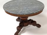 an image of a table with a marble top on a white background