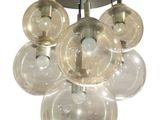 a picture of a chandelier with a lot of bubbles on it