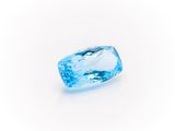 a blue topazte gems on a white background