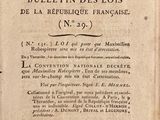 an old book with a black and white image of a building