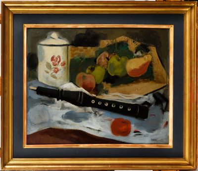 Roger BISSIÈRE (1886-1964) Nature morte à la flûte chinoise,…