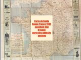 a map of france with a picture of the country on it