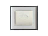 an image of a drawing of a horse in a black frame
