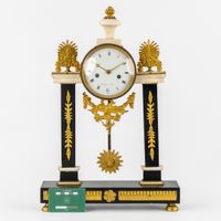 Horloge à colonne, Lagrange à Paris, style Empire, marbre no… (photo 2)