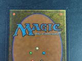 the back cover of a magic the gathering card game