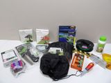 a picture of a variety of gardening supplies laid out on a table