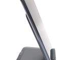 a cell phone that is sitting on top of a stand