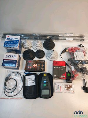 a picture of a variety of electronic items laid out on a table