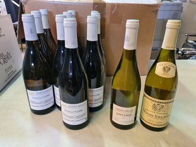 plusieurs bouteilles de vin sont alignées sur une table
