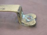a metal object that has been placed on the ground