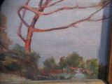 a picture of a painting of a tree in a picture frame