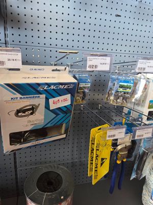 many different types of tools on the shelf in the store