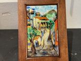 a picture of a picture of a painting in a wooden frame