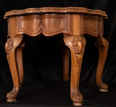 an image of a wooden table on a black background