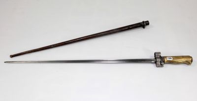 two different types of swords on a white surface