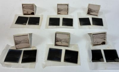 Six paires de négatifs verre (vues stéréoscopiques) et les t…