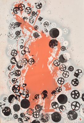 an image of a picture of a painting with gears on it