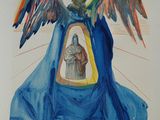 an image of a painting of an angel holding a baby in its arms