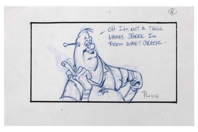 un dessin représentant un homme avec une guitare, sur lequel figure une citation