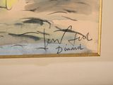 a picture of a painting on the wall of a room