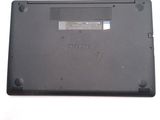a close up of a laptop with the bottom panel missing