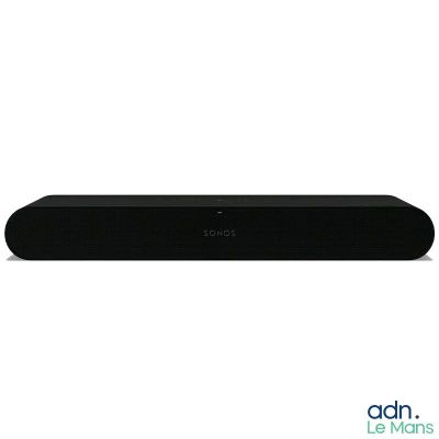 un gros plan d'une enceinte noire sur fond blanc
