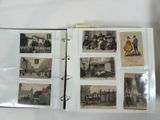 a book with pictures of people and animals on it