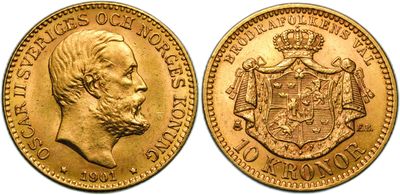 a gold sovereign coin with an image of a man in a crown