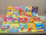 a lot of children ' s books that are on the table
