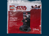 the lego star wars figure is packaged in a plastic bag