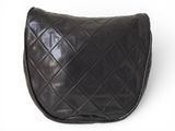 chanel black quilted lambskin shoulder bag