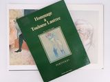 a book with a picture of a man in a hat and a book with a picture of a man in a hat