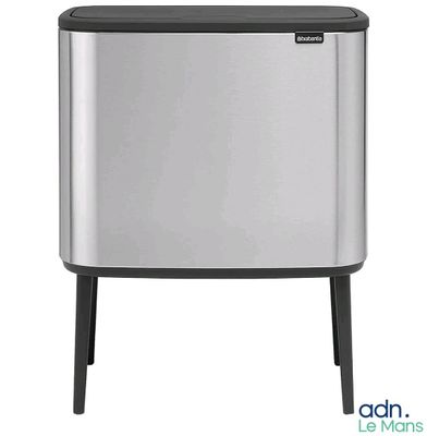 a close up of a trash can on a white background