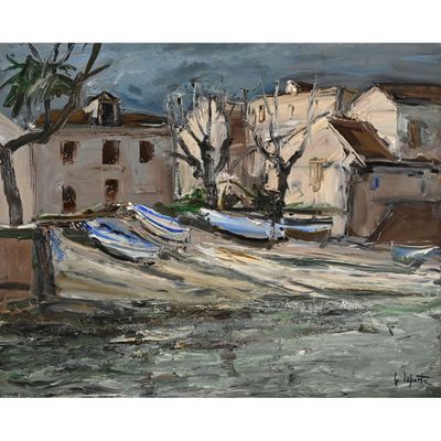 LAPORTE Georges. (1925-2000). « Erbalunga en Corse du Nord »… - Photo 1