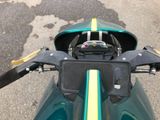 a close up of the handlebars on a motorcycle