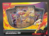 boîte de présentation du jeu de cartes Pokémon contenant une sélection variée de cartes
