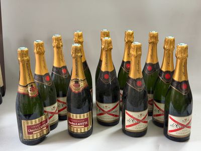 12 bouteilles Champagne divers CASTELLANE, LAFITTE etc Vieux