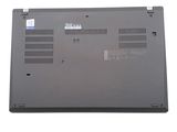 the back of a laptop with the bottom panel removed