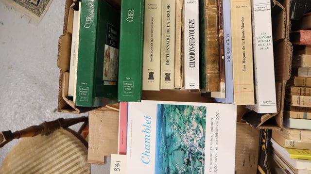 Carton de livres sur le régionalisme du Cher dont les 2 tomes du ...