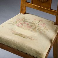 Suite de quatre chaises en bois fruitier à dossier bandeau o… (photo 5)