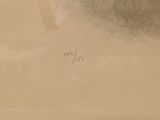 a drawing of a plane that is flying in the sky