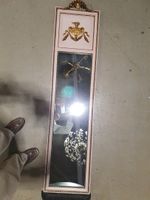 Etroite console d'applique en bois peint rose et doré avec t… (photo 2)