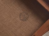 a close up of a piece of luggage on the floor