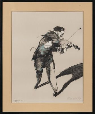 Claude WEISBUCH (1927-2014). Le violoniste.