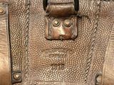a close up of a piece of luggage on a table