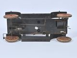 a toy train that is sitting on a white surface