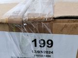 a box with a price tag on it sitting on a table