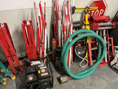 a lot of tools and tools that are on the floor