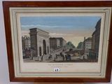 tableau représentant une rue de la ville avec une calèche