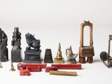 a lot of different items that are sitting on a table